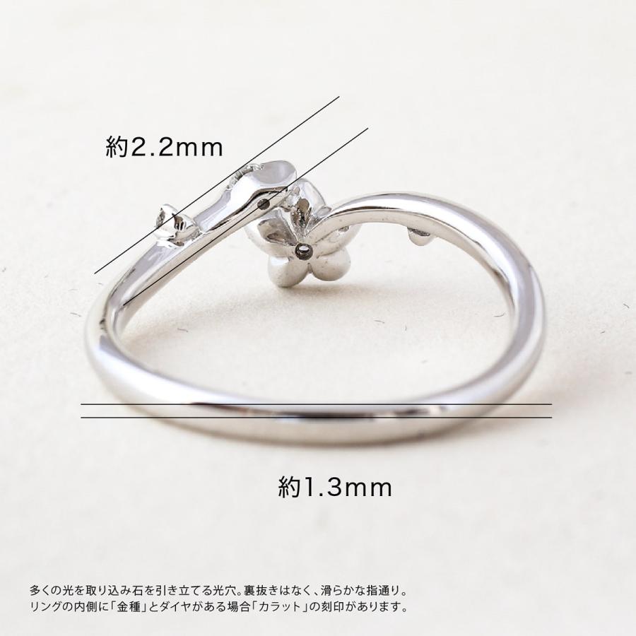 指輪 ダイヤモンド リング レディース シンプル k10 イエローゴールド ホワイトゴールド ピンクゴールド ファッション 天然ダイヤモンド 日本製 プレゼントの画像