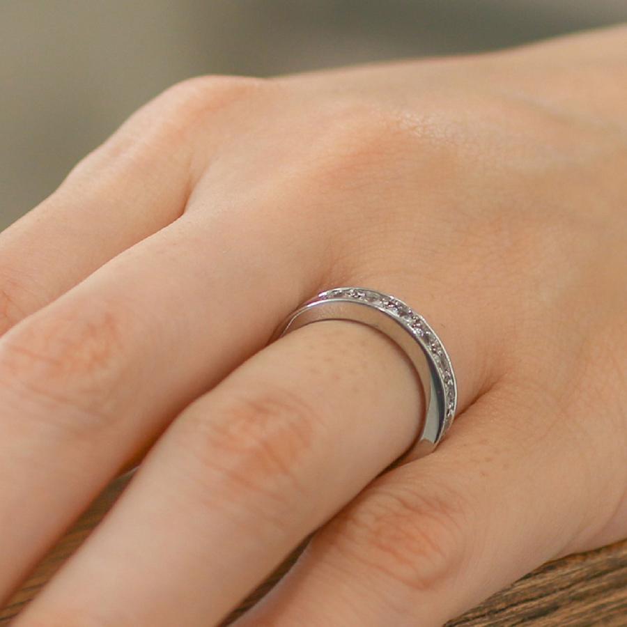 指輪 エタニティ ダイヤモンド リング レディース シンプル k10 ブランド イエローゴールド ホワイトゴールド ピンクゴールド 天然ダイヤモンド 日本製の画像