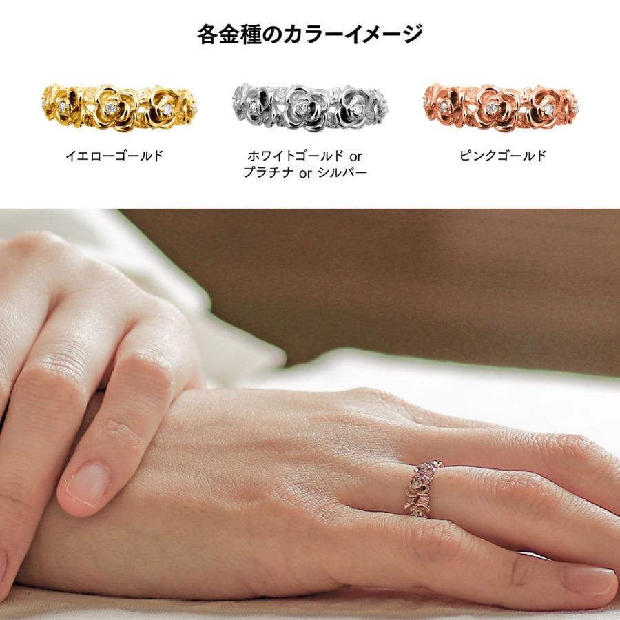 指輪 ダイヤモンド リング レディース シンプル k18 イエローゴールド ホワイトゴールド ピンクゴールド ファッション 天然ダイヤモンド 日本製 プレゼントの画像