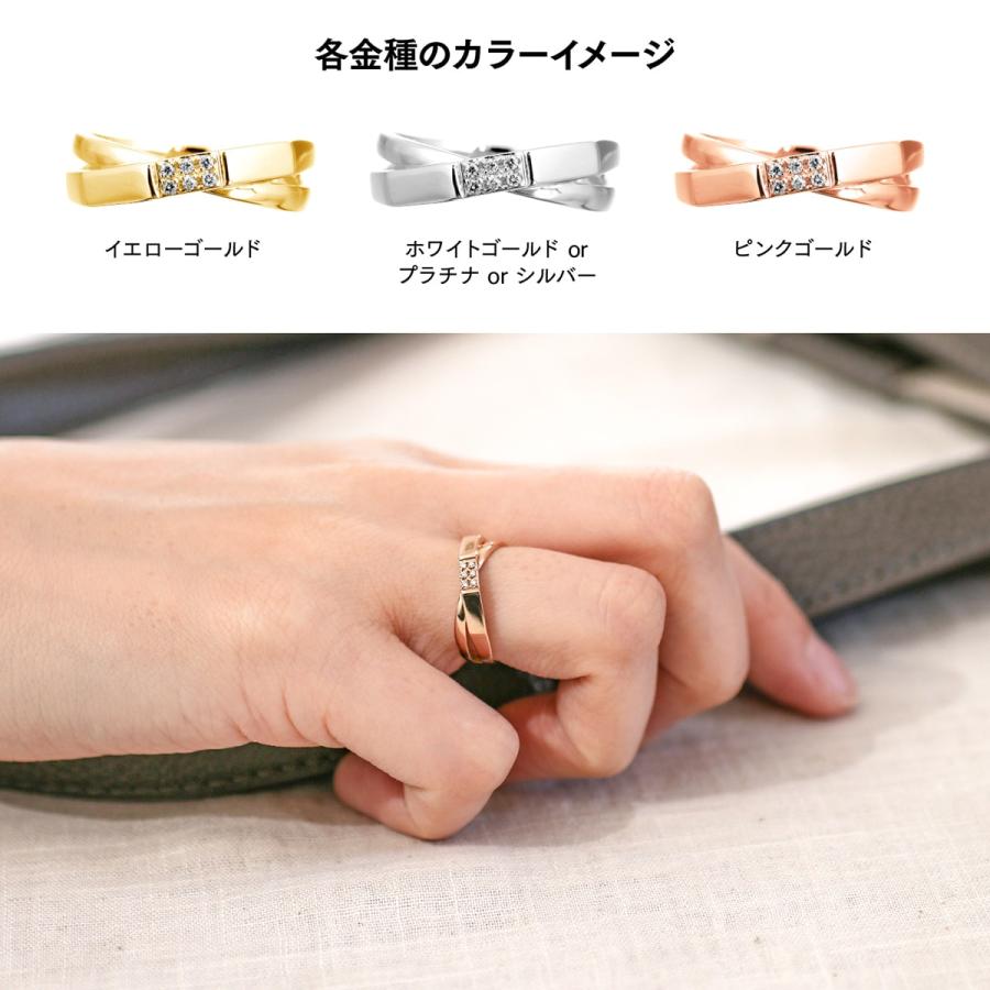 指輪 ダイヤモンド リング レディース シンプル k18 イエローゴールド ホワイトゴールド ピンクゴールド ファッション 天然ダイヤモンド 日本製 プレゼントの画像