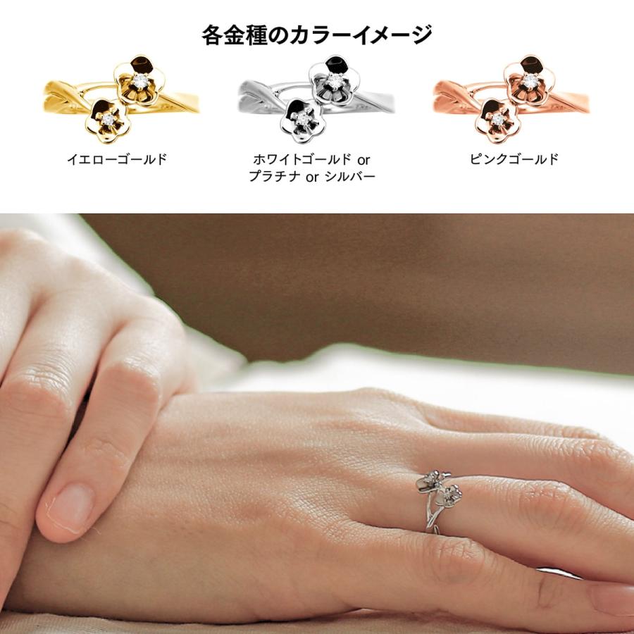 指輪 ダイヤモンド リング レディース シンプル k18 イエローゴールド ホワイトゴールド ピンクゴールド ファッション 天然ダイヤモンド 日本製 プレゼントの画像
