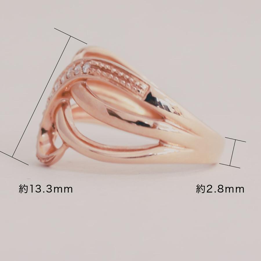 指輪 ダイヤモンド リング レディース シンプル k10 イエローゴールド ホワイトゴールド ピンクゴールド ファッション 天然ダイヤモンド 日本製 プレゼントの画像