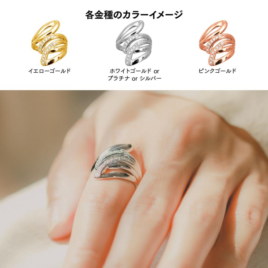 指輪 ダイヤモンド リング レディース シンプル k10 イエローゴールド ホワイトゴールド ピンクゴールド ファッション 天然ダイヤモンド 日本製 プレゼントの画像