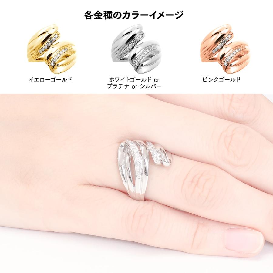 指輪 ダイヤモンド リング レディース シンプル k10 イエローゴールド ホワイトゴールド ピンクゴールド ファッション 天然ダイヤモンド 日本製 プレゼントの画像