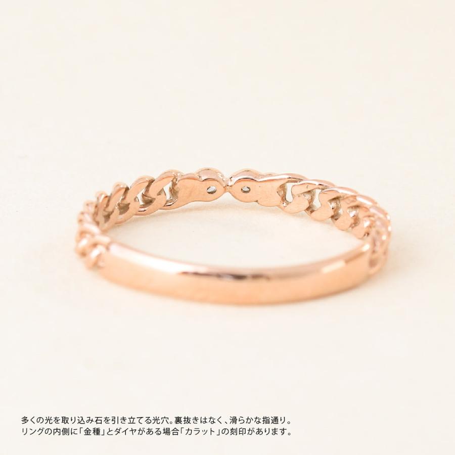 指輪 ダイヤモンド リング レディース シンプル k10 イエローゴールド ホワイトゴールド ピンクゴールド 天然ダイヤモンド ファッションリング 日本製の画像