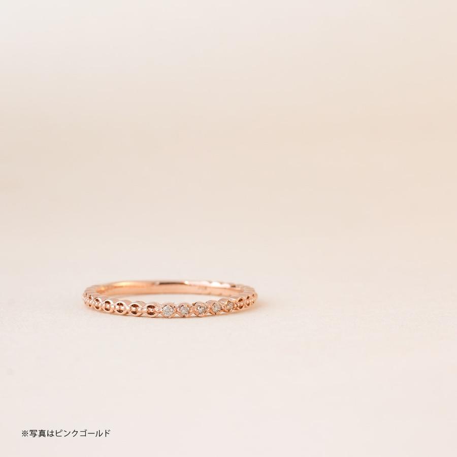 指輪 ダイヤモンド リング レディース シンプル k18 イエローゴールド ホワイトゴールド ピンクゴールド 天然ダイヤモンド ファッションリング 日本製の画像