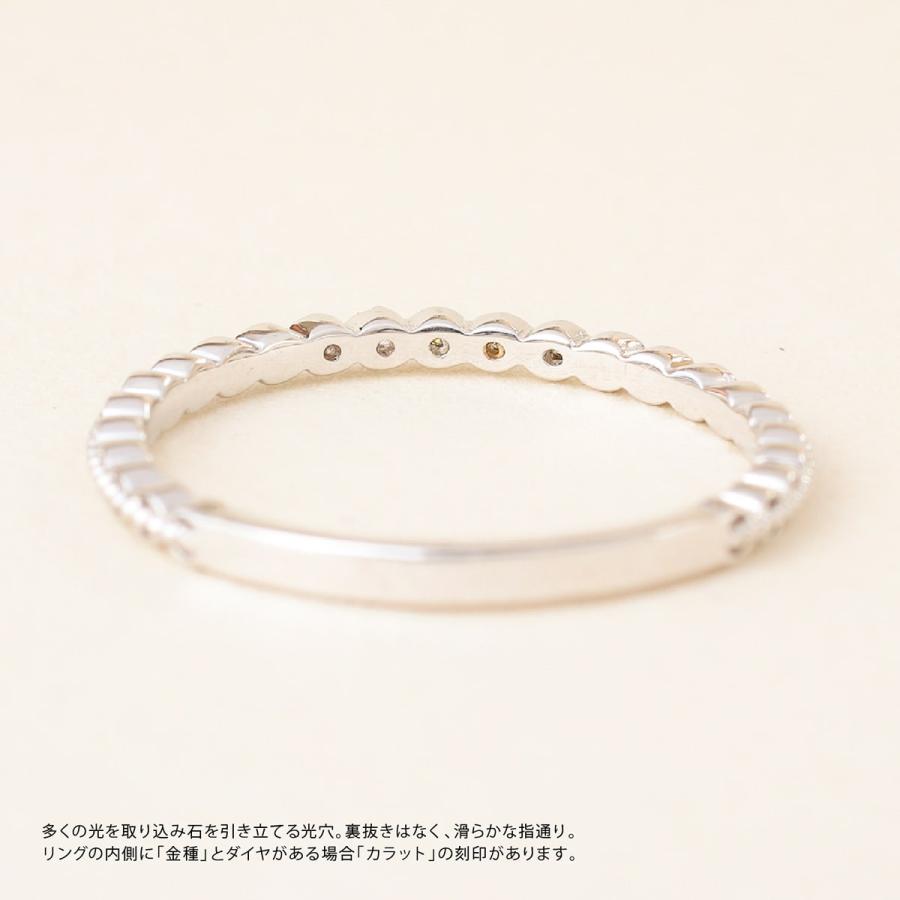 指輪 ダイヤモンド リング レディース シンプル k18 イエローゴールド ホワイトゴールド ピンクゴールド 天然ダイヤモンド ファッションリング 日本製の画像
