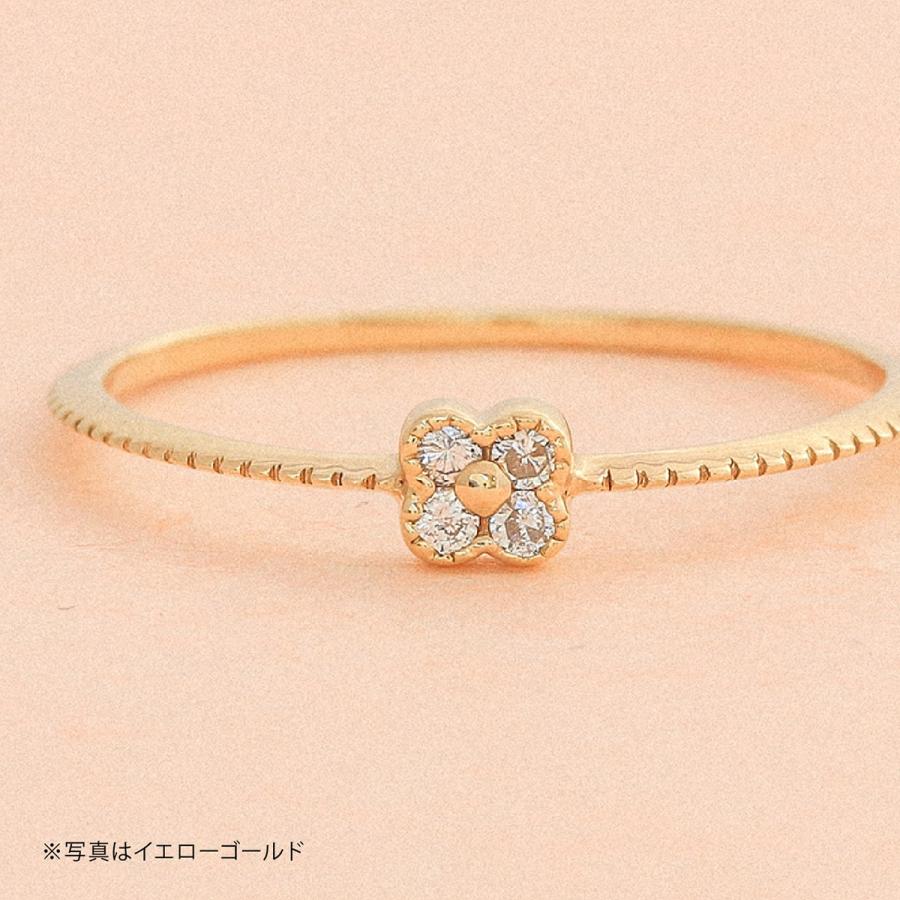 指輪 ダイヤモンド リング レディース シンプル k18 イエローゴールド ホワイトゴールド ピンクゴールド 極細リング 天然ダイヤモンド 日本製 プレゼント ギフトの画像