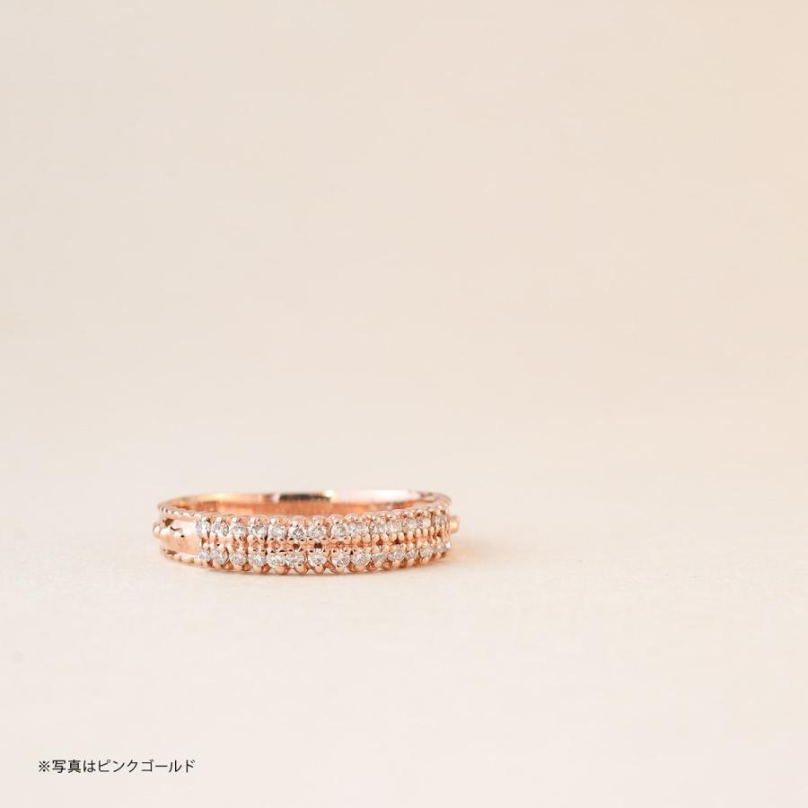 指輪 ダイヤモンド リング レディース シンプル k18 イエローゴールド ホワイトゴールド ピンクゴールド 天然ダイヤモンド ファッションリング 日本製の画像