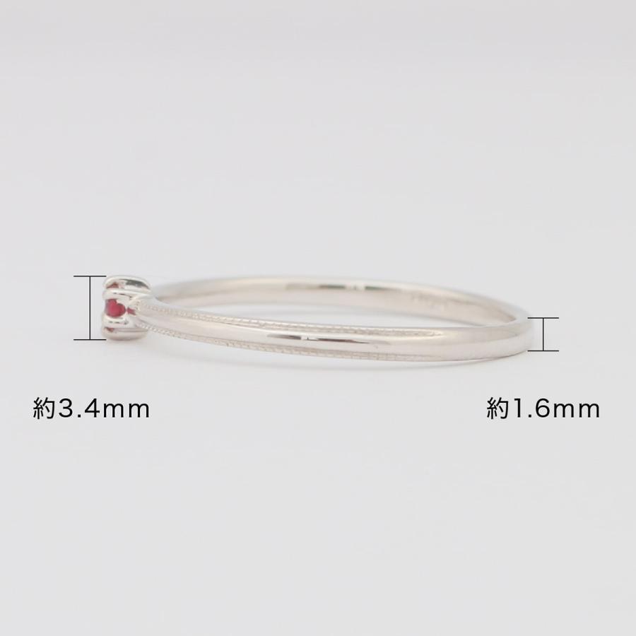 指輪 レディース リング ルビー k10 イエローゴールド ホワイトゴールド ピンクゴールド ファッションリング 日本製 プレゼント ギフトの画像