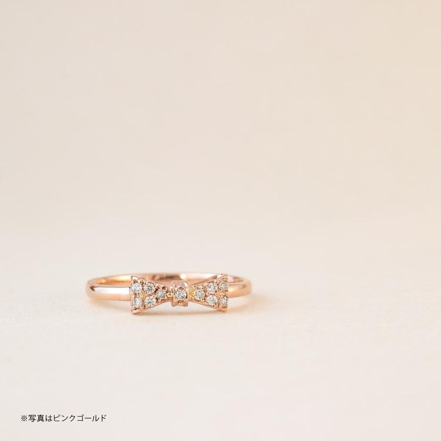 指輪 ダイヤモンド リング レディース シンプル k18 イエローゴールド ホワイトゴールド ピンクゴールド 天然ダイヤモンド ファッションリング 日本製の画像