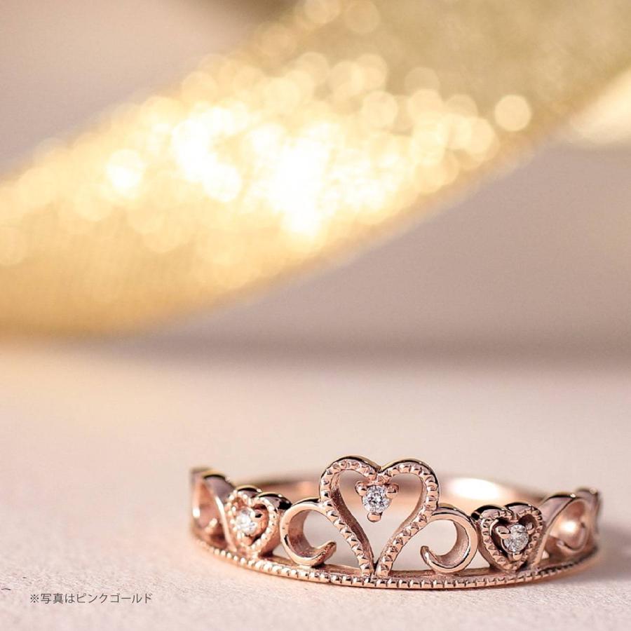 ゴールド ハート ダイヤモンド リング K10 ギフト イエローゴールド リング ホワイトゴールド ピンクゴールド ファッション イエローゴールド 卒業式 ギフト ココカル 日本製 天然ダイヤ 入学式 Dr5867 K10 応談送料無料 の