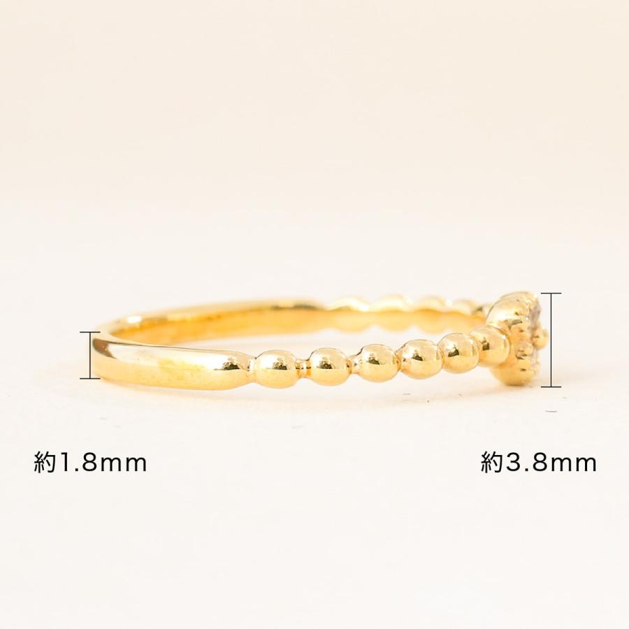 指輪 ダイヤモンド リング レディース シンプル k10 イエローゴールド ホワイトゴールド ピンクゴールド 天然ダイヤモンド ファッションリング 日本製の画像