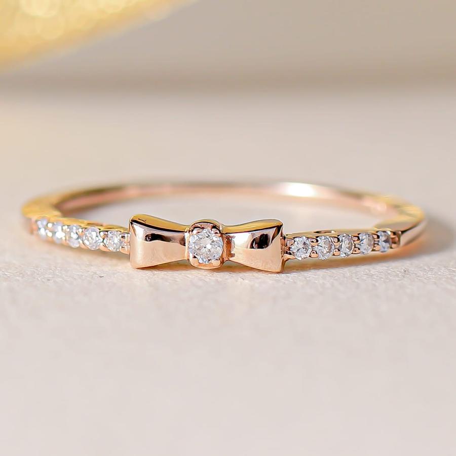 ゴールド ダイヤモンド リング k10 イエローゴールド ホワイトゴールド