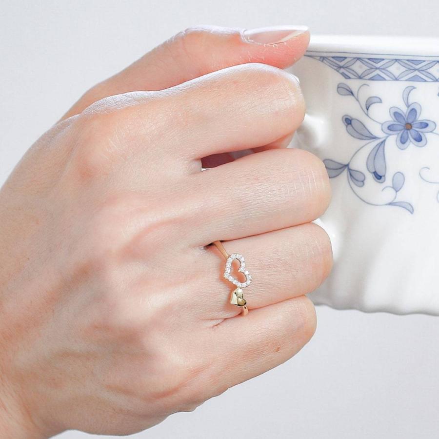 今季一番 天然ダイヤ ファッション ピンクゴールド ホワイトゴールド イエローゴールド K18 リング ダイヤモンド ハート ゴールド 日本製 入学式 卒業式 ギフト 指輪 サイズ 2 5 Www Oroagri Eu