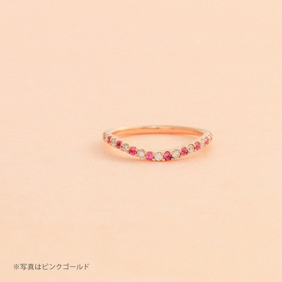 指輪 レディース リング カラーストーン k10 イエローゴールド ホワイトゴールド ピンクゴールド ファッションリング 日本製 おしゃれ プレゼント ギフトの画像