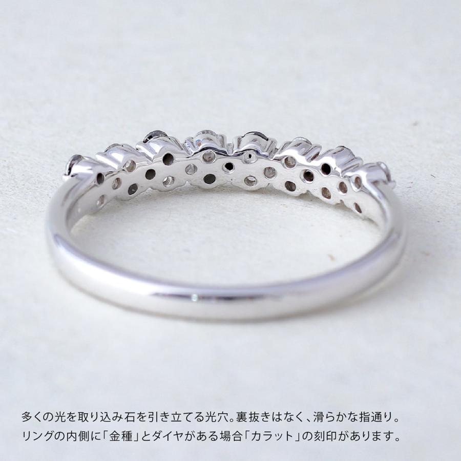 指輪 ダイヤモンド リング レディース シンプル k18 イエローゴールド ホワイトゴールド ピンクゴールド パヴェ 天然ダイヤモンド ファッションリング 日本製の画像