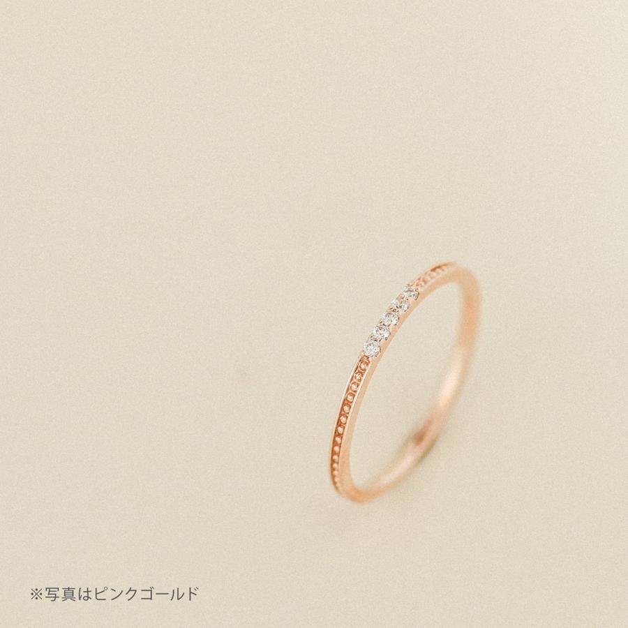指輪 ダイヤモンド リング レディース シンプル k10 イエローゴールド ホワイトゴールド ピンクゴールド 極細リング 天然ダイヤモンド 日本製 プレゼント ギフトの画像