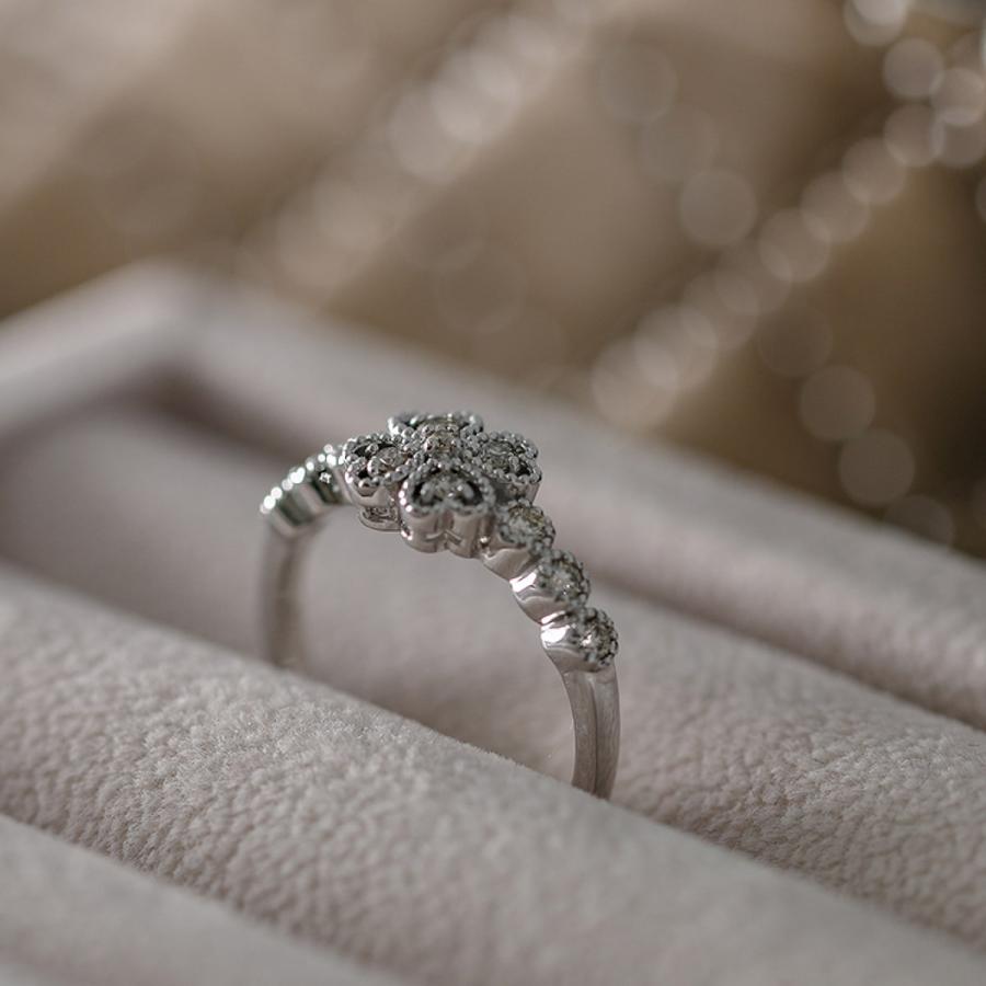 指輪 ダイヤモンド リング レディース シンプル ハート k10 イエローゴールド ホワイトゴールド ピンクゴールド ファッション 天然ダイヤモンド 日本製