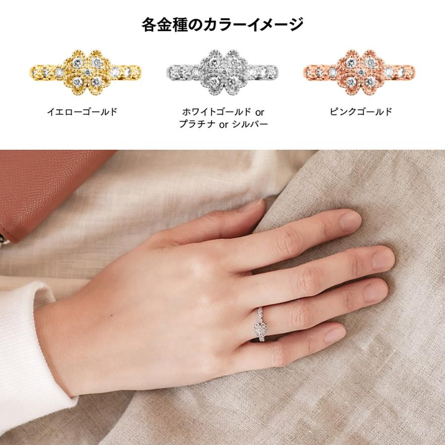 指輪 ダイヤモンド リング レディース シンプル ハート k10 イエローゴールド ホワイトゴールド ピンクゴールド ファッション 天然ダイヤモンド 日本製