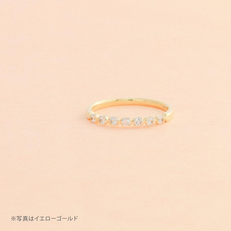 指輪 ダイヤモンド リング レディース シンプル k18 イエローゴールド ホワイトゴールド ピンクゴールド 天然ダイヤモンド ファッションリング 日本製の画像