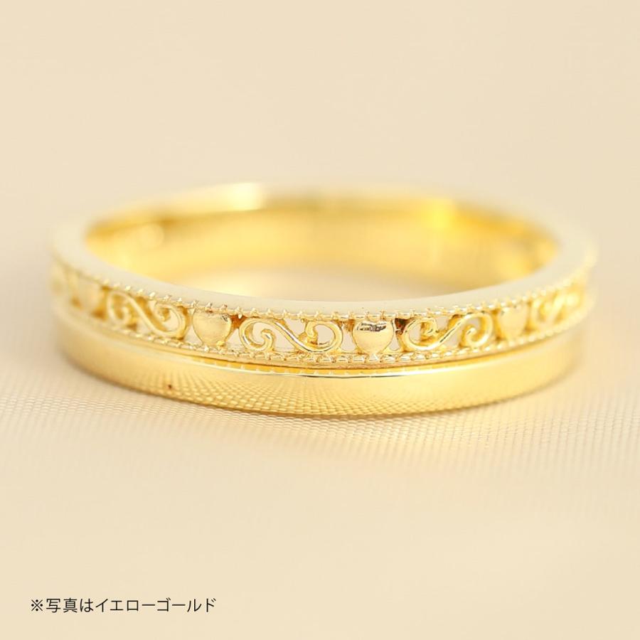 cococaru（ココカル） 指輪 レディース リング 地金 k10 イエロー