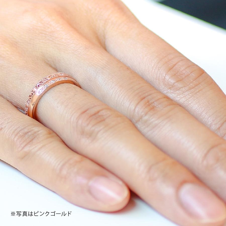 指輪 ダイヤモンド リング レディース シンプル k18 イエローゴールド ホワイトゴールド ピンクゴールド 天然ダイヤモンド ファッションリング 日本製の画像