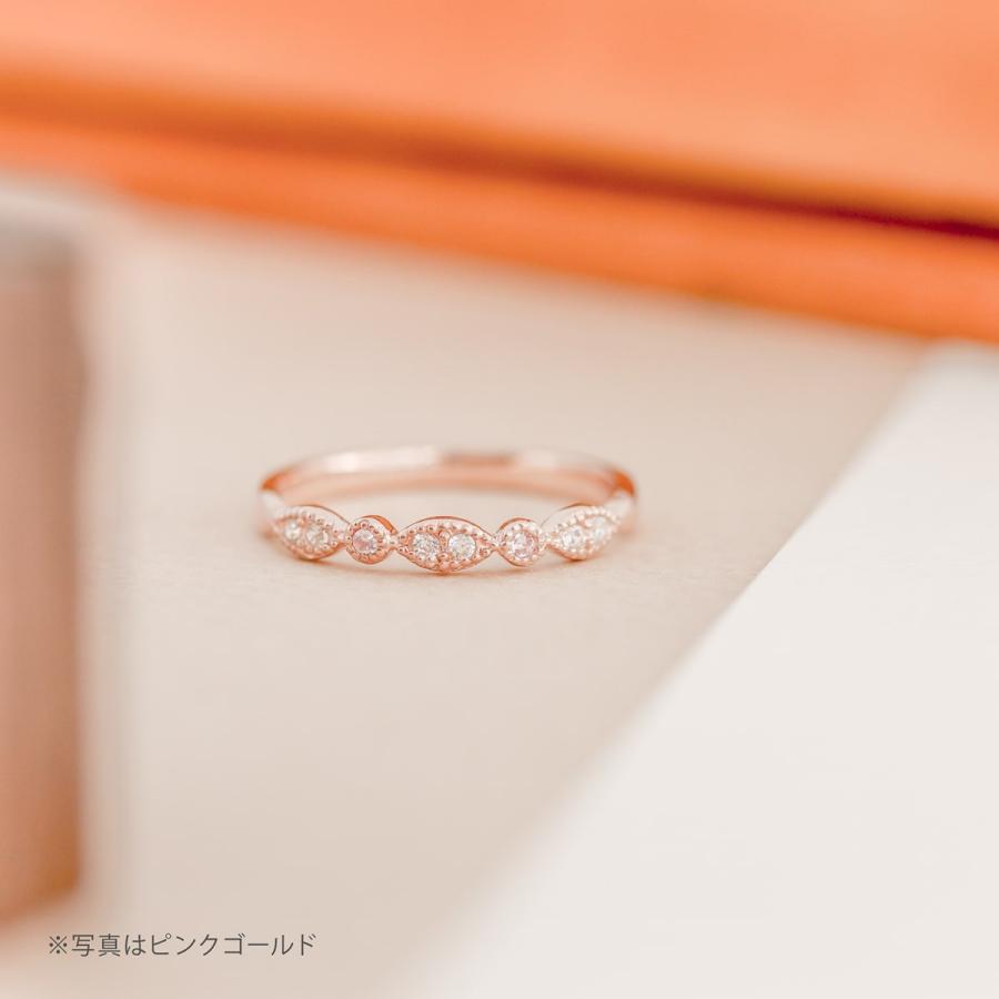 指輪 ダイヤモンド リング レディース シンプル k18 イエローゴールド ホワイトゴールド ピンクゴールド 天然ダイヤモンド ファッションリング 日本製の画像