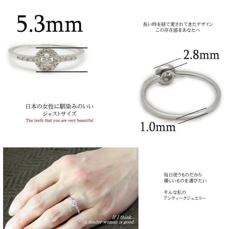 指輪 ダイヤモンド リング レディース シンプル k10 イエローゴールド ホワイトゴールド ピンクゴールド 天然ダイヤモンド ファッションリング 日本製の画像