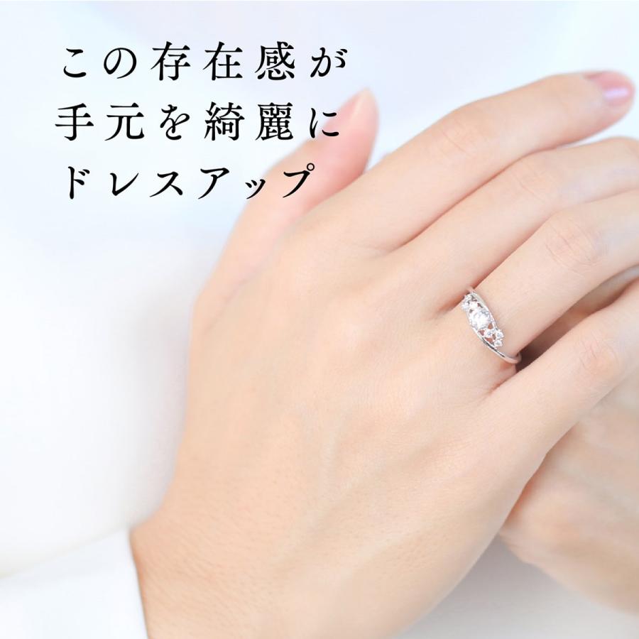 指輪 ダイヤモンド リング レディース シンプル k18 イエローゴールド ホワイトゴールド ピンクゴールド ファッションリング 天然ダイヤモンド 日本製 おしゃれの画像