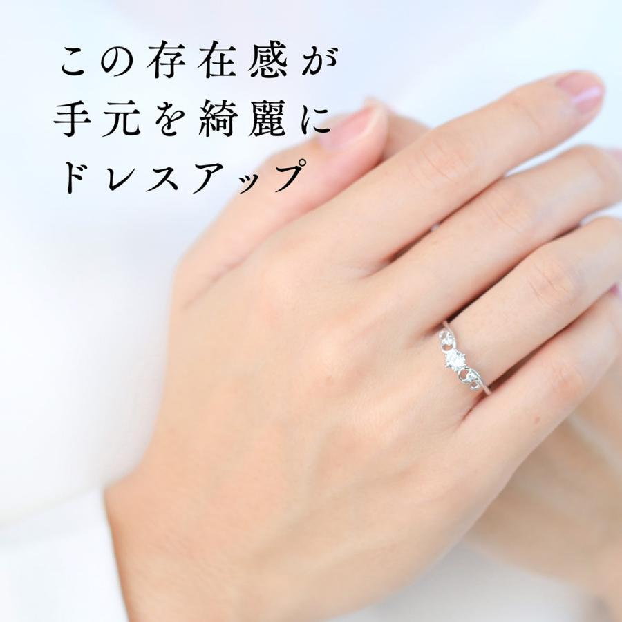 指輪 ダイヤモンド リング レディース シンプル k18 イエローゴールド ホワイトゴールド ピンクゴールド ファッションリング 天然ダイヤモンド 日本製 おしゃれの画像