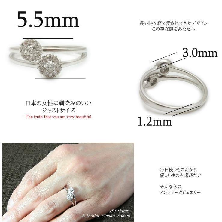 指輪 ダイヤモンド リング レディース シンプル k18 イエローゴールド ホワイトゴールド ピンクゴールド 天然ダイヤモンド ファッションリング 日本製の画像