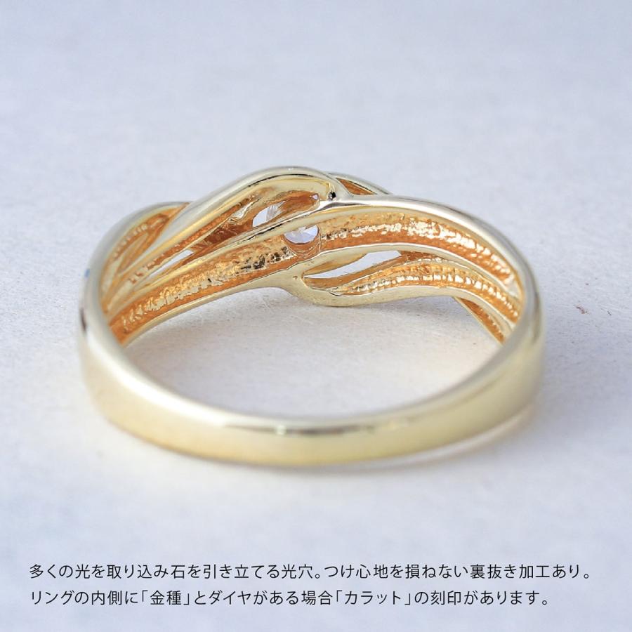指輪 一粒 ダイヤモンド リング レディース シンプル k10 イエローゴールド ホワイトゴールド ピンクゴールド ファッション 天然ダイヤモンド 日本製 プレゼントの画像