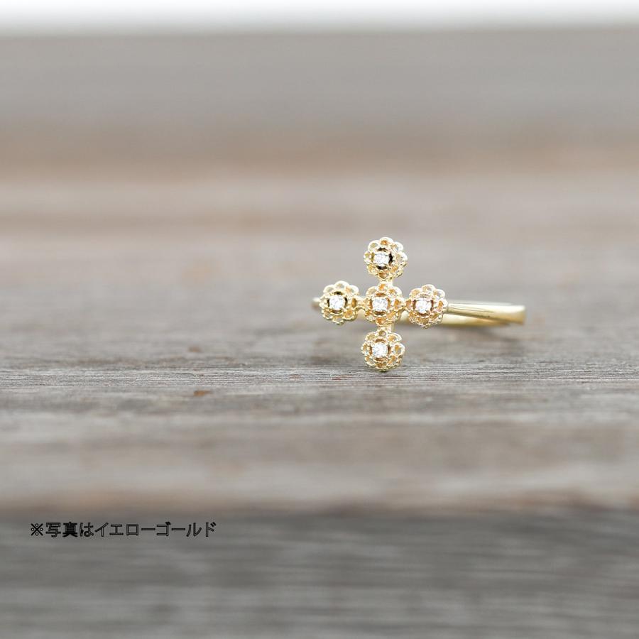指輪 ダイヤモンド リング レディース シンプル k18 イエローゴールド ホワイトゴールド ピンクゴールド 天然ダイヤモンド ファッションリング 日本製の画像