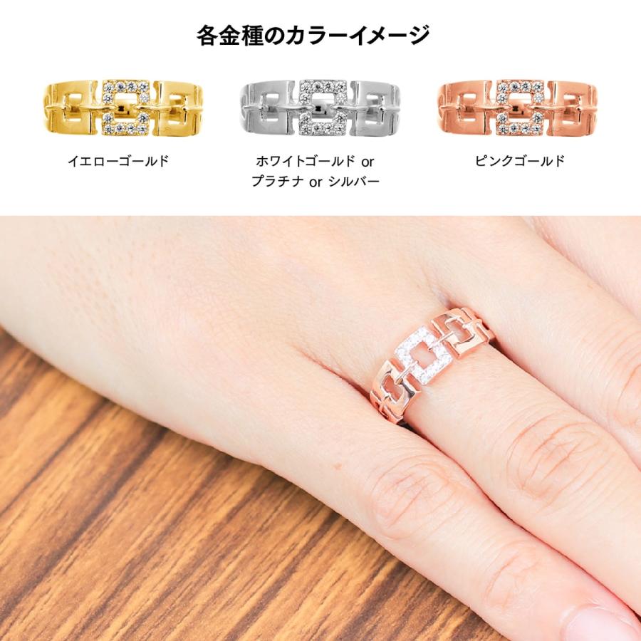 指輪 ダイヤモンド リング レディース シンプル k18 イエローゴールド ホワイトゴールド ピンクゴールド 天然ダイヤモンド ファッションリング 日本製の画像