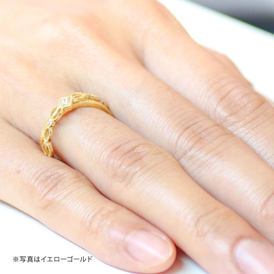 指輪 ダイヤモンド へこたれ リング レディース シンプル k18 イエロー 