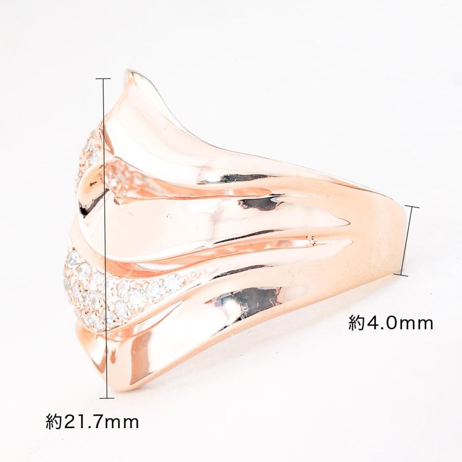 指輪 ダイヤモンド リング レディース シンプル k10 イエローゴールド ホワイトゴールド ピンクゴールド パヴェ 天然ダイヤモンド ファッションリング 日本製の画像