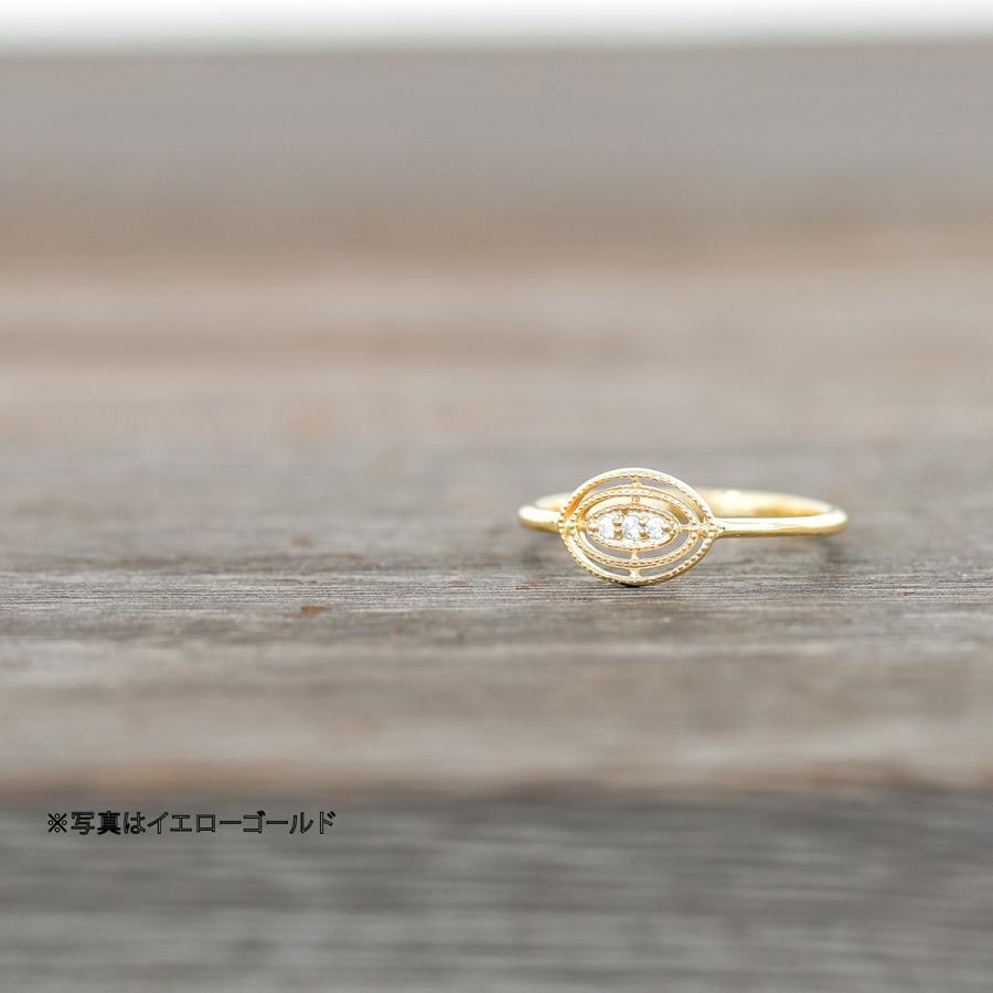 指輪 ダイヤモンド リング レディース シンプル k18 イエローゴールド ホワイトゴールド ピンクゴールド 天然ダイヤモンド ファッションリング 日本製の画像