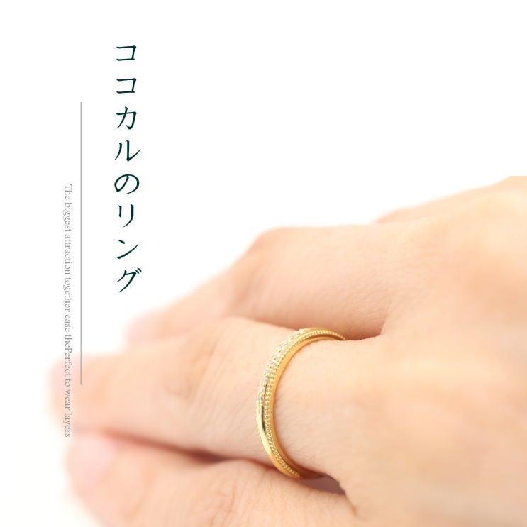指輪 ダイヤモンド リング レディース シンプル k18 イエローゴールド ホワイトゴールド ピンクゴールド 天然ダイヤモンド ファッションリング 日本製の画像