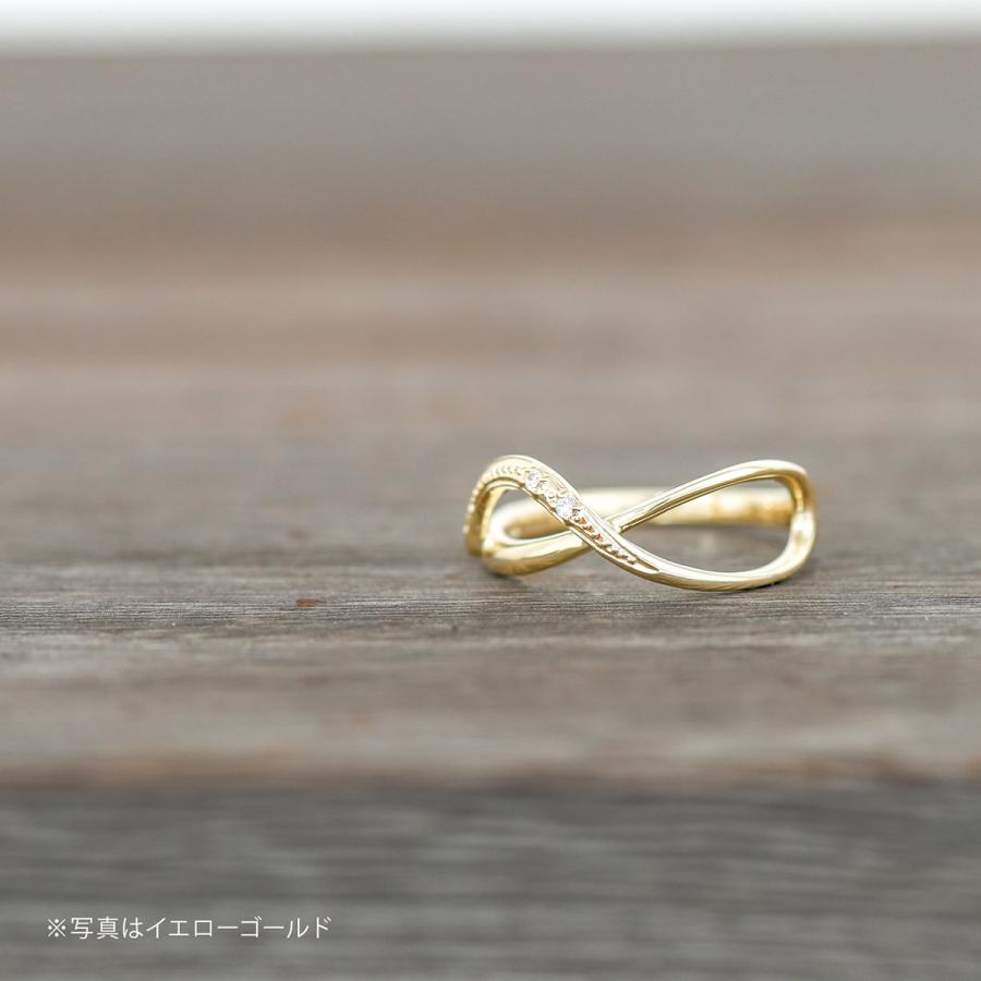 指輪 ダイヤモンド リング レディース シンプル k18 イエローゴールド ホワイトゴールド ピンクゴールド 天然ダイヤモンド ファッションリング 日本製の画像