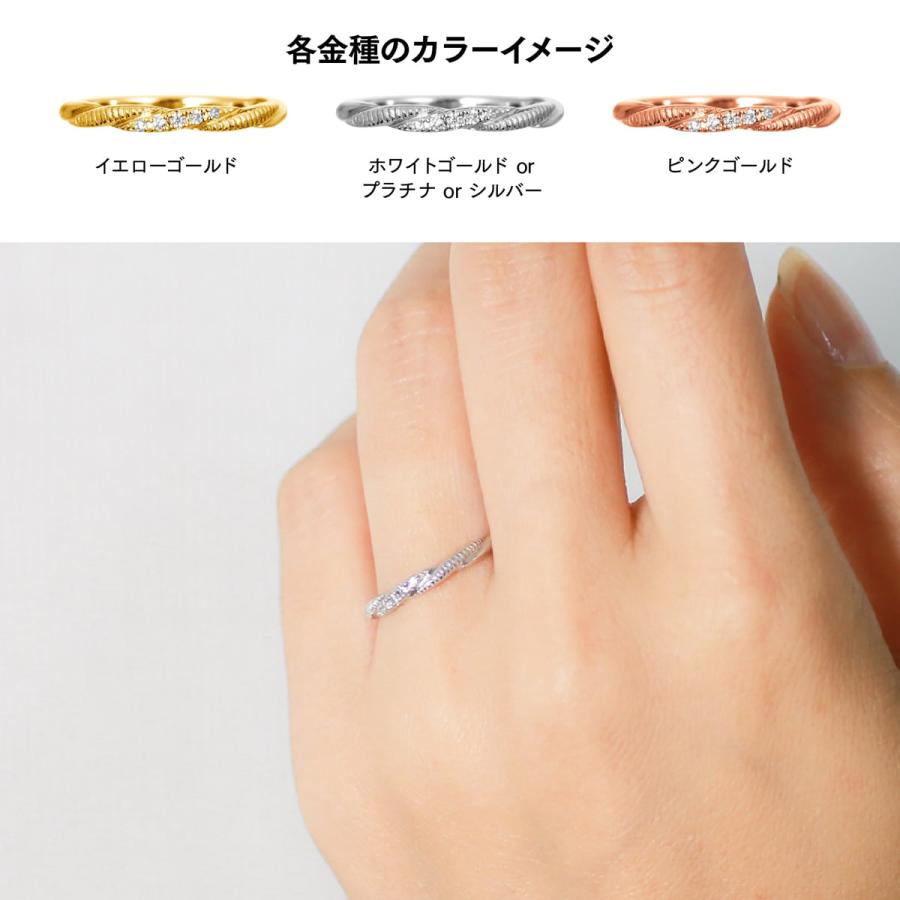 指輪 ダイヤモンド リング レディース シンプル k10 イエローゴールド ホワイトゴールド ピンクゴールド 天然ダイヤモンド ダイヤモンド リング 日本製の画像