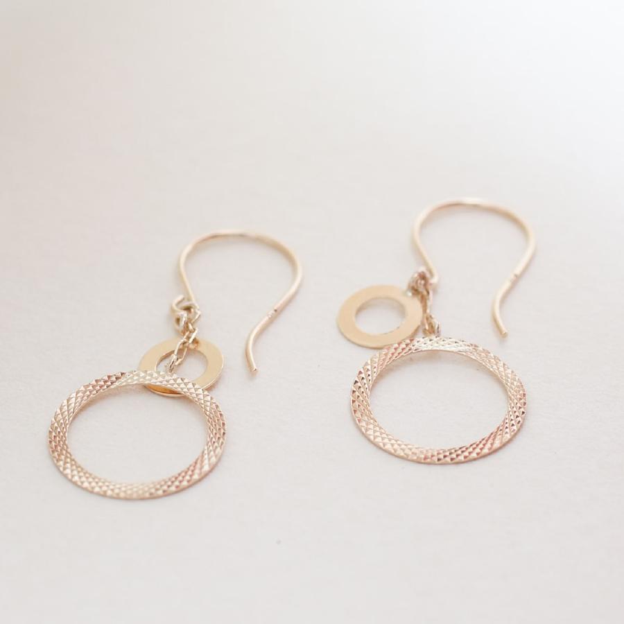 cococaru（ココカル） ピアス フックピアス k10 イエローゴールド