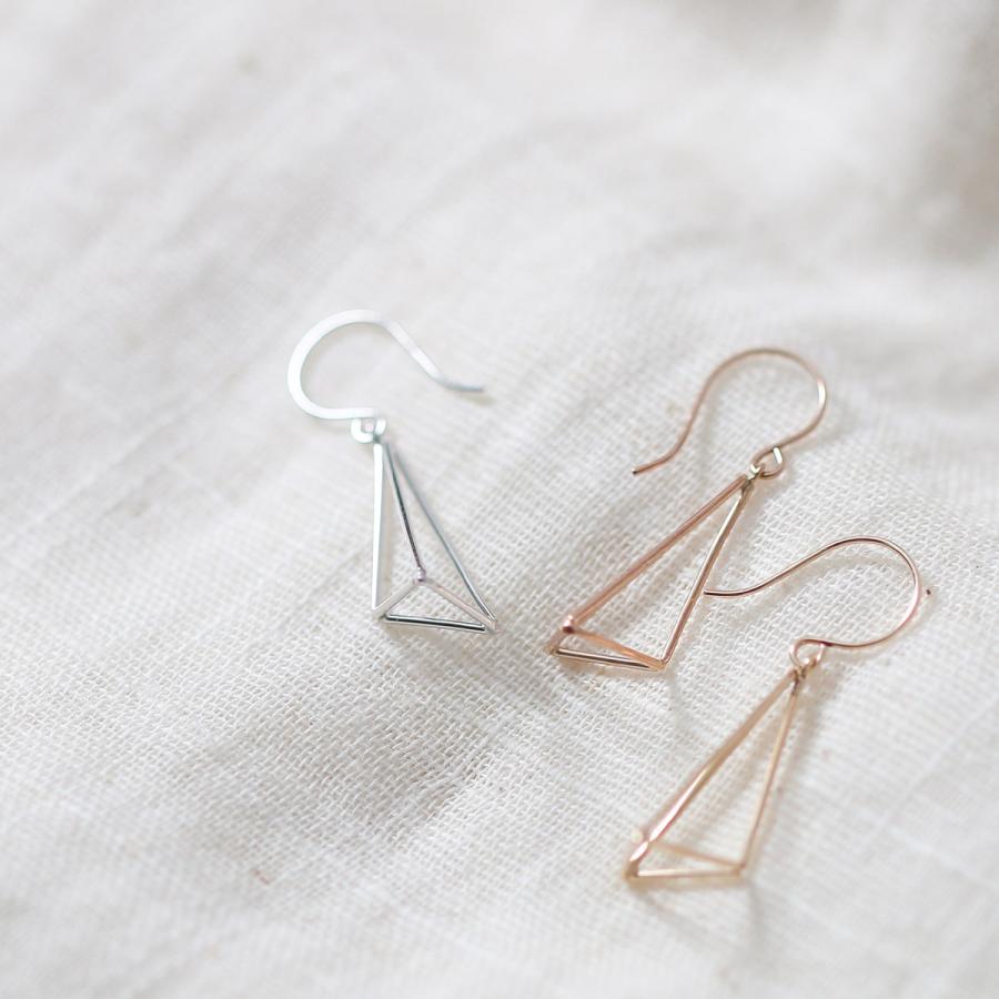 cococaru ピアス フックピアス k10 イエローゴールド ホワイト