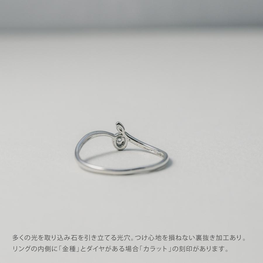 指輪 一粒 ダイヤモンド リング レディース シンプル k18 イエローゴールド ホワイトゴールド ピンクゴールド ファッションリング 日本製 おしゃれ プレゼントの画像
