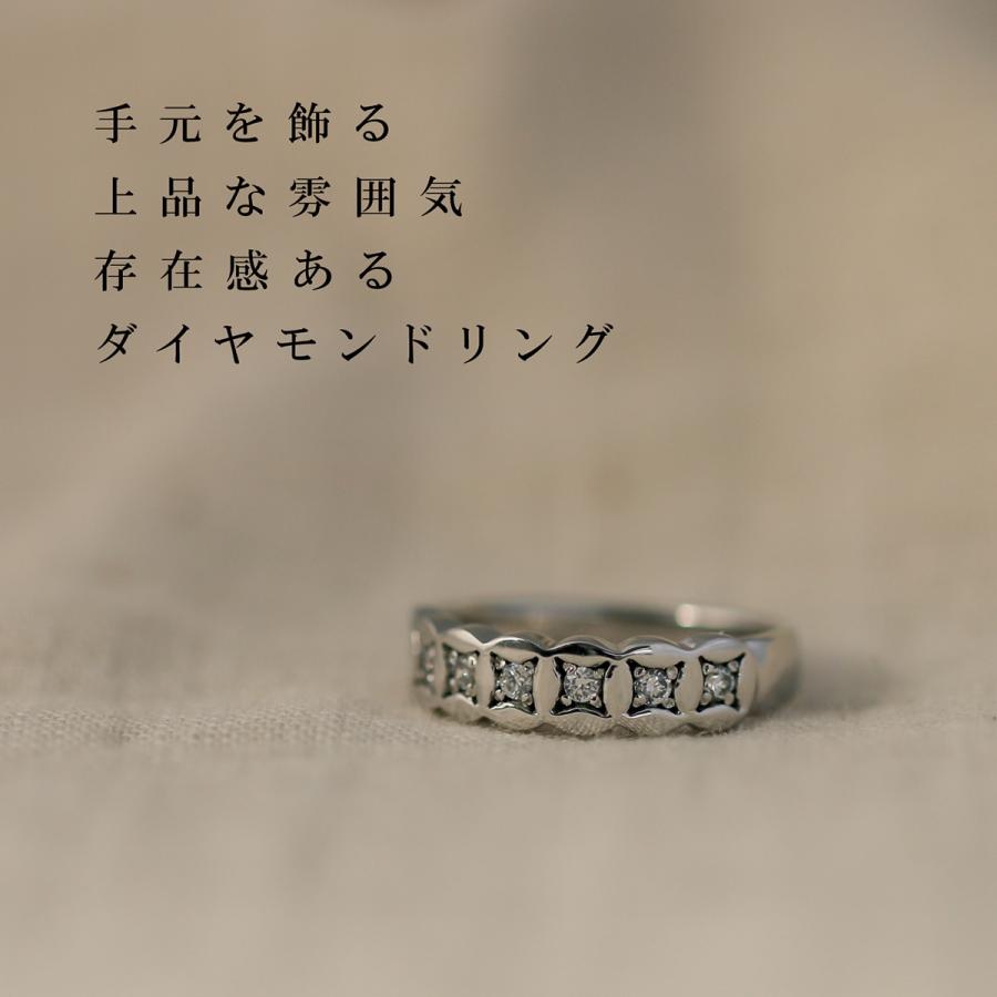 指輪 ダイヤモンド リング レディース シンプル k10 ホワイトゴールド ピンクゴールド 天然ダイヤモンド ファッションリング 日本製の画像