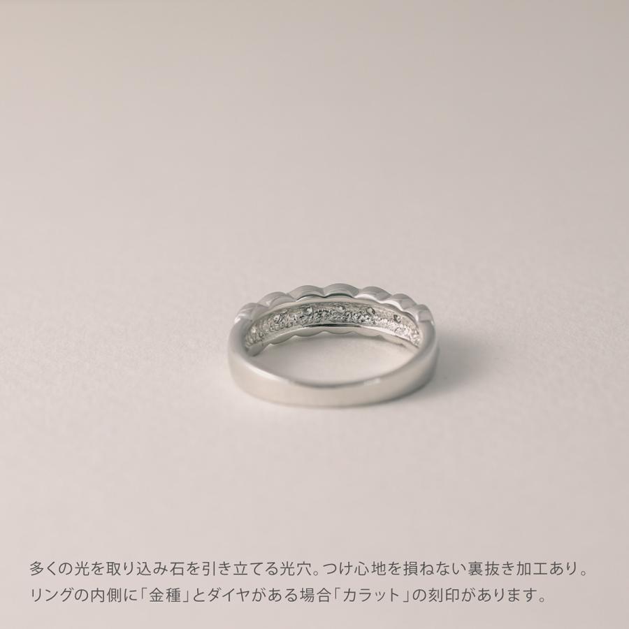 指輪 ダイヤモンド リング レディース シンプル k10 ホワイトゴールド ピンクゴールド 天然ダイヤモンド ファッションリング 日本製の画像