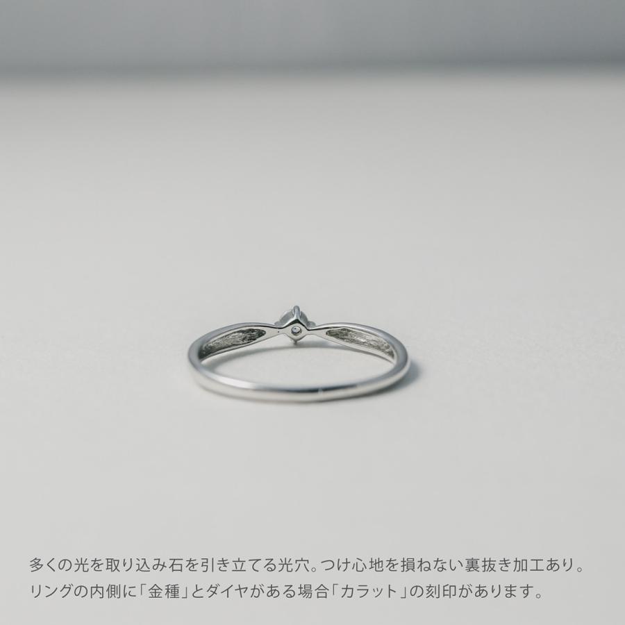 指輪 一粒 ダイヤモンド リング レディース シンプル k10 ホワイトゴールド ピンクゴールド ファッションリング 日本製 おしゃれ プレゼントの画像