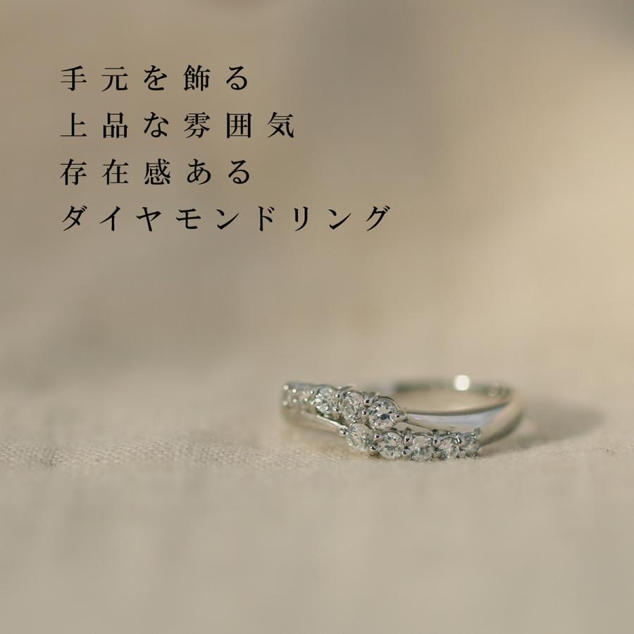 指輪 ダイヤモンド リング レディース シンプル プラチナ 天然ダイヤモンド ファッションリング 日本製 おしゃれ プレゼント ギフト クリスマス 卒業式 入学式の画像