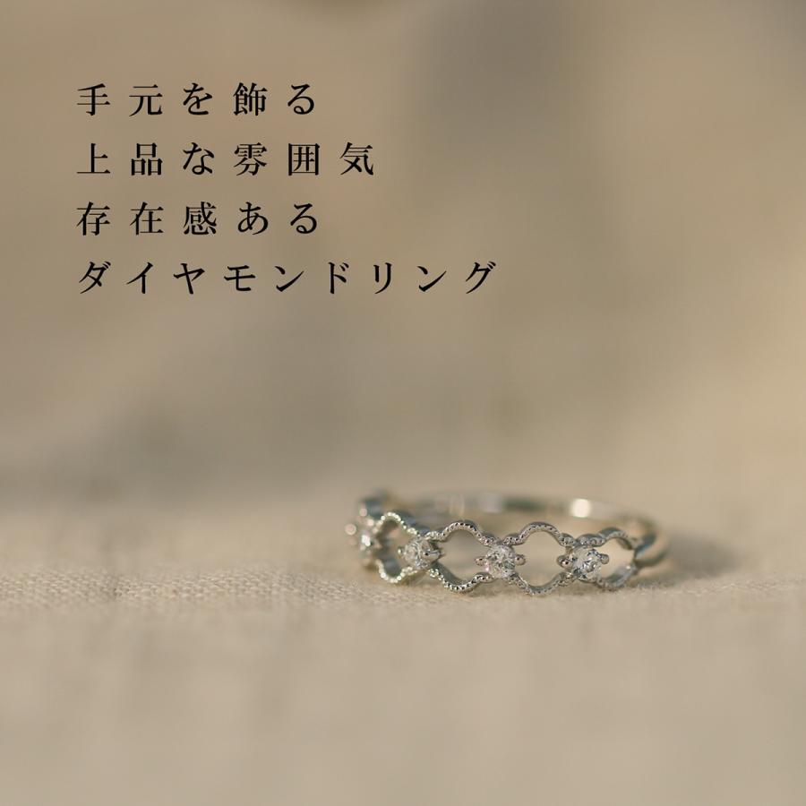 指輪 ダイヤモンド リング レディース シンプル k18 イエローゴールド ホワイトゴールド ピンクゴールド 天然ダイヤモンド ファッションリング 日本製 おしゃれの画像