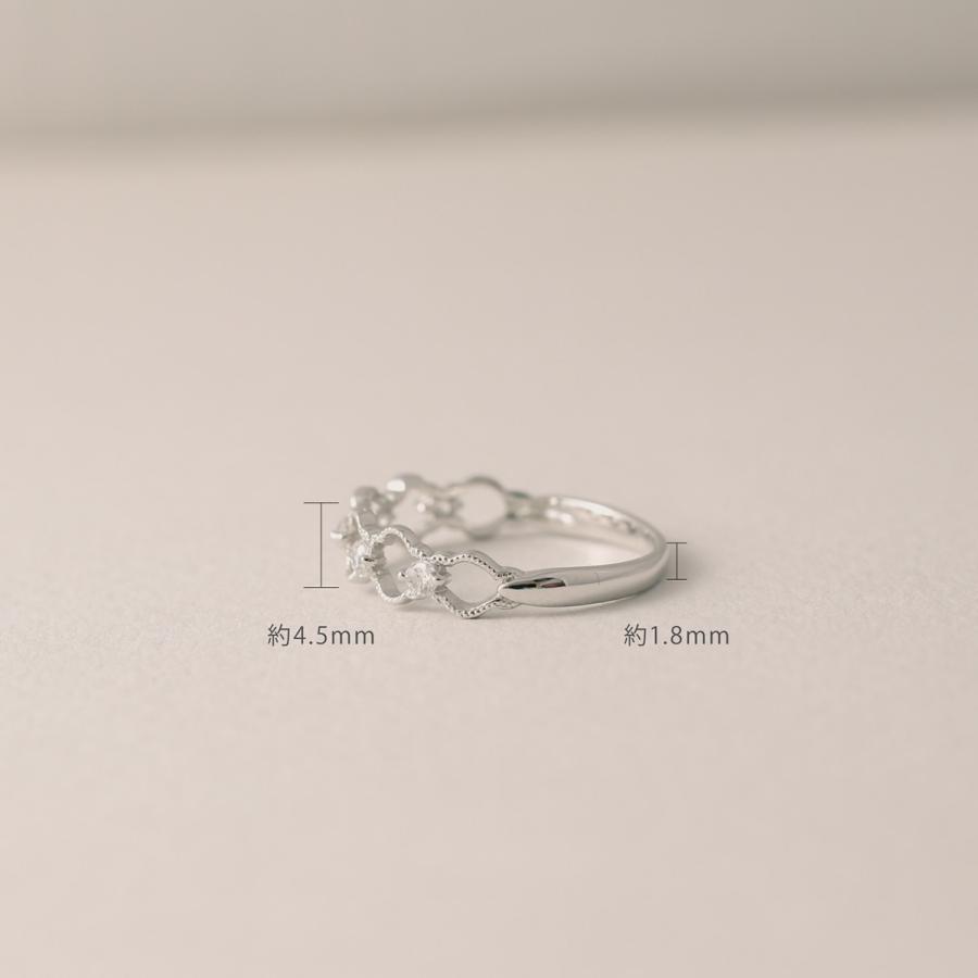 指輪 ダイヤモンド リング レディース シンプル k18 イエローゴールド ホワイトゴールド ピンクゴールド 天然ダイヤモンド ファッションリング 日本製 おしゃれの画像